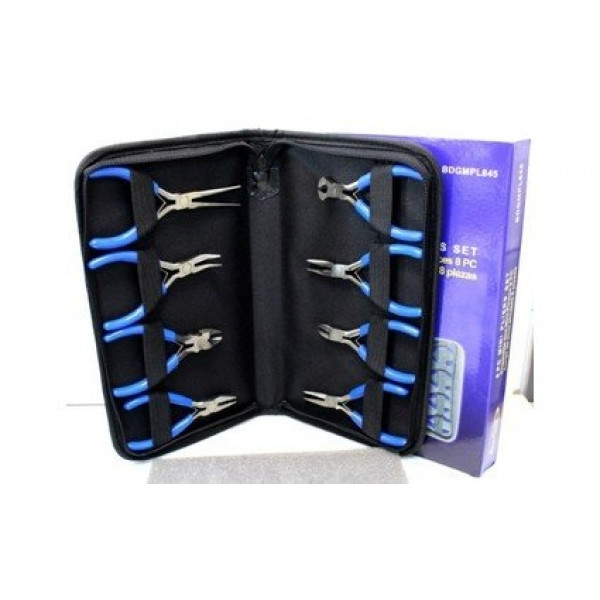 BluePoint BDGMPL845, 8PC Miniature Pliers Set|TopTools.in