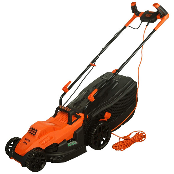 Black+Decker BEMW461BH  Lawn Mower 34cm 1400w With Ergonomic Handle Design|TopTools.in