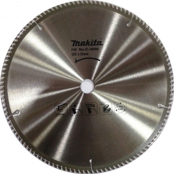 Makita D-16592 14 inch / 355 mm TCT Saw Blade For Aluminum (120 Teeth)|TopTools.in