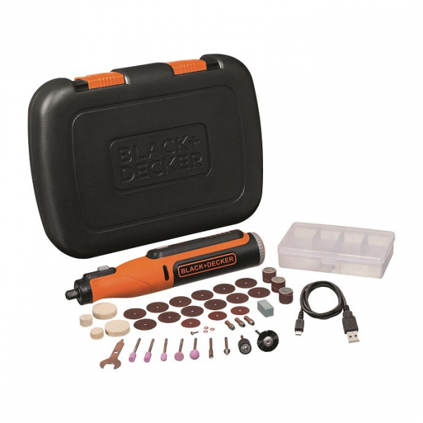 Black+Decker BCRT8K35 8V MAX* Cordless Rotary Tool with 35-Piece Accessory Set | TopTools.in