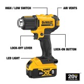 Dewalt DCE530P1 18V Max* Cordless Heat Gun Kit |TopTools.in