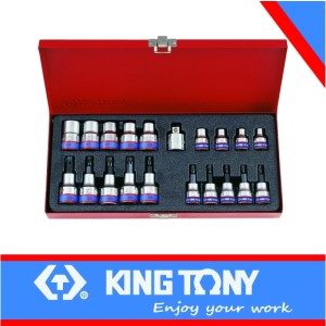 King Tony 7120PR 20 Pc. 3/8" & 1/2"Dr. Bit Socket Set|TopTools.in