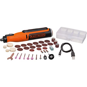 Black+Decker BCRT8K35 8V MAX* Cordless Rotary Tool with 35-Piece Accessory Set | TopTools.in