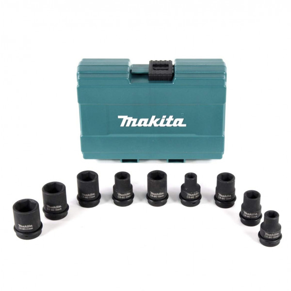 Makita B-66232 1/2" Square Drive Metric Impact Socket Set of 9 Piece|TopTools.in