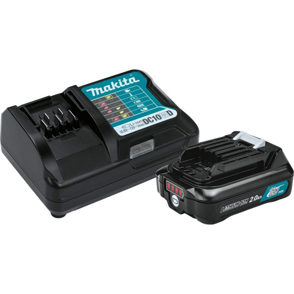 Makita BL1021BDC1 12V max CXT® Lithium Ion Battery and Charger Starter Pack (2.0Ah)|TopTools.in
