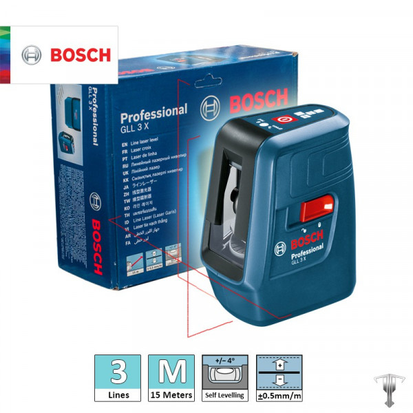Bosch GLL 3 X Line Laser | TopTools.in