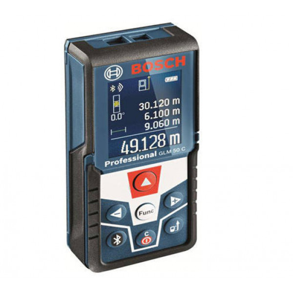Bosch GLM50C Professional Laser Measure with Bluetooth and Backlit Display (Blue) | TopTools.in