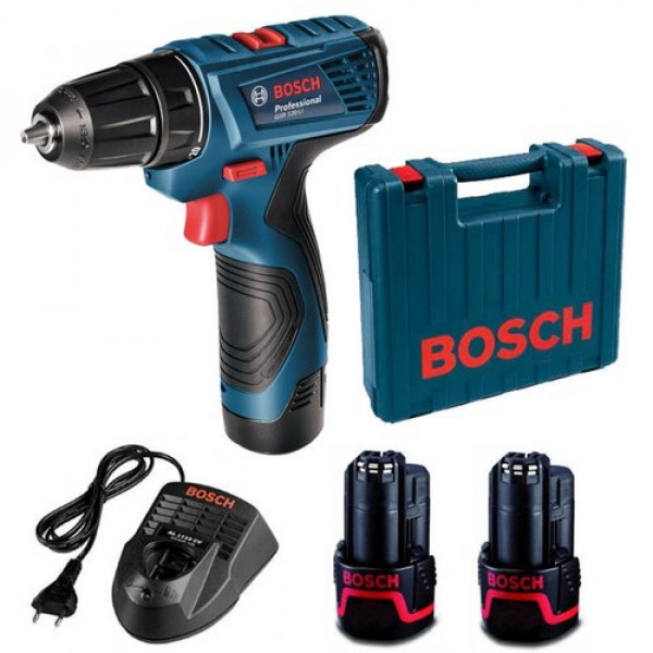 Bosch GSR120-Li Cordless Drill Driver, 12V Double Battery | TopTools.in