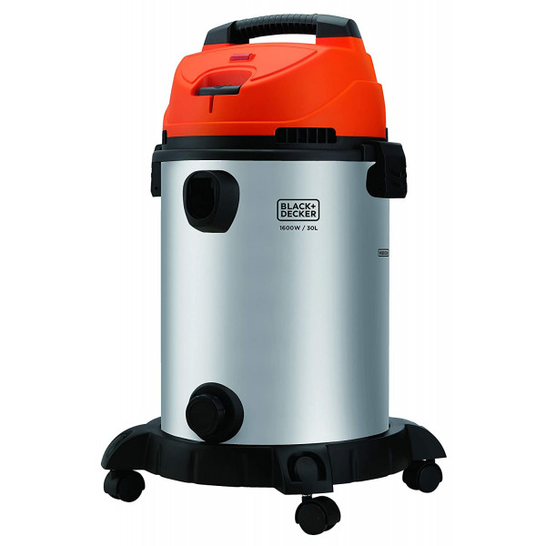 Black & Decker WDBDS30 1600 W 30L Wet & Dry Vacuum Cleaner With Stainless Tank | TopTools.in