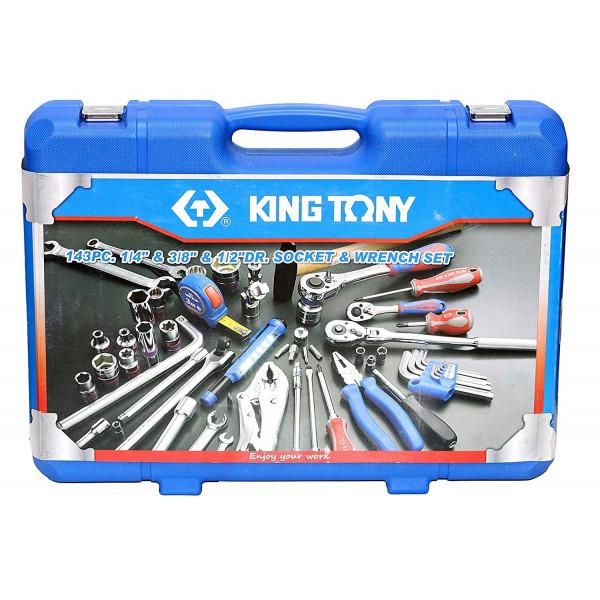 King Tony SC9543MR 143 PC. 1/4″+3/8″+1/2″DR. Socket & Tool Set | TopTools.in