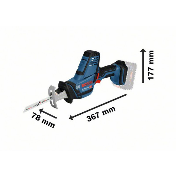 Bosch GSA 18 V-LI C Professional Cordless Reciprocating Saw | TopTools.in